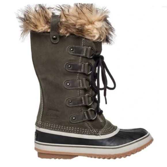 SOREL Joan of Arctic Waterproof Boot - Nori Olive - Picture 1 of 11